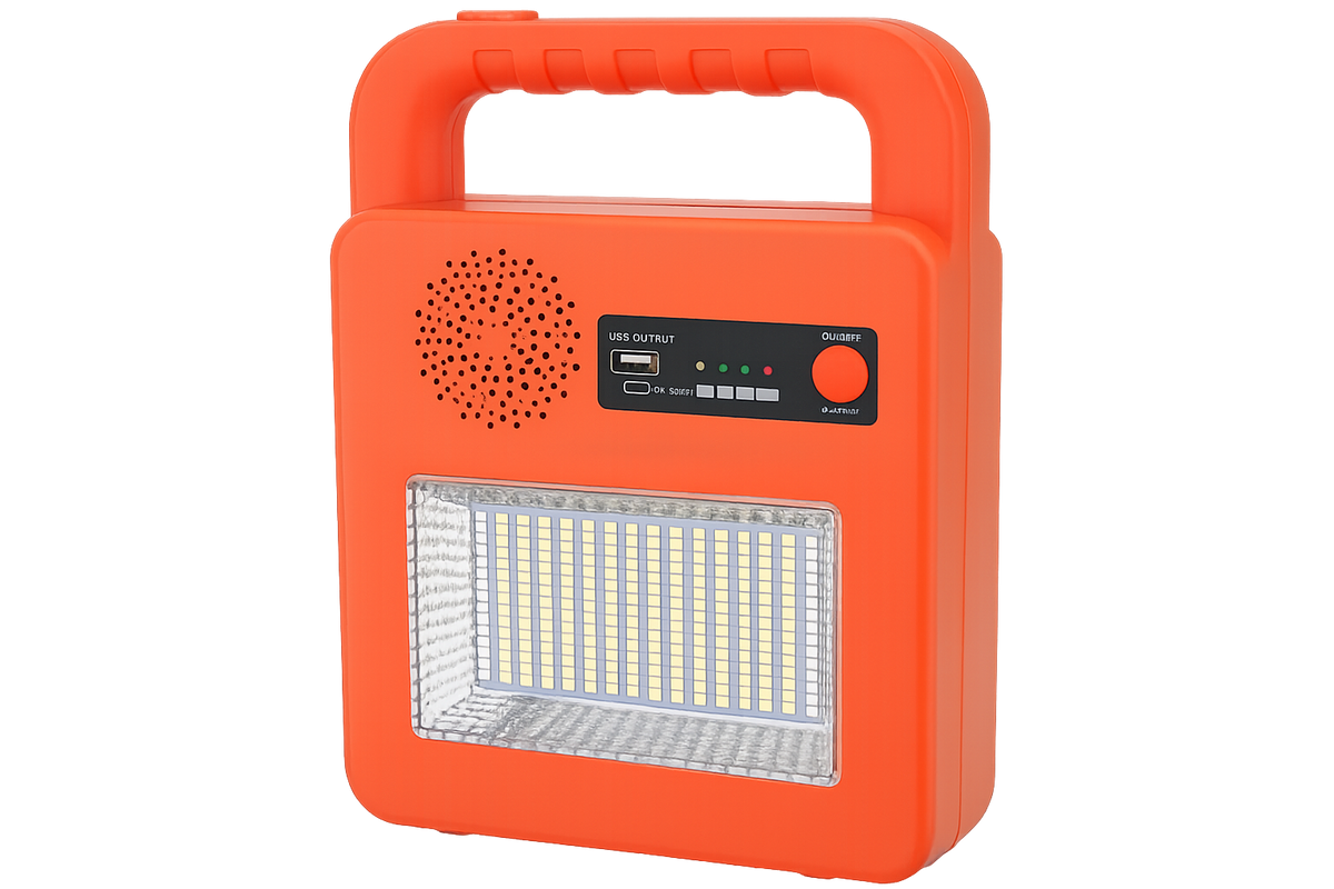 Linterna Solar Portátil 3,5W con USB y Bluetooth
