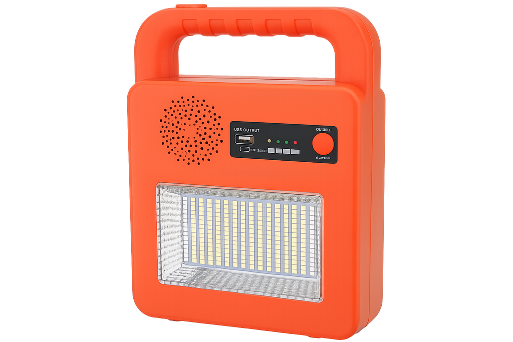 Linterna Solar Portátil 3,5W con USB y Bluetooth