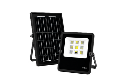 Foco Solar LED Compacto con Panel y Mando