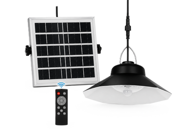 Lámpara Solar Colgante LED 10W con Panel Solar y Mando