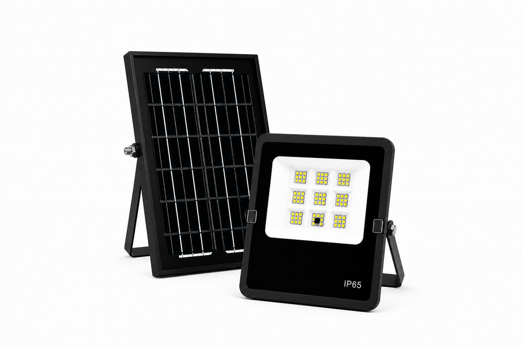 Foco Solar Exterior con Panel y Mando